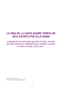 la vida de la santa madre teresa de jesu escrita por ella misma