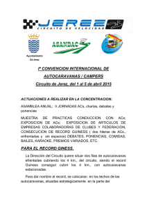 Iª CONVENCION INTERNACIONAL DE AUTOCARAVANAS