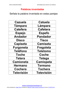 Ejercicios para niños y niñas con dislexia palabras inventadas