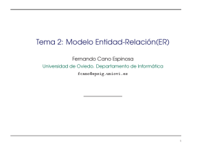 Tema 2: Modelo Entidad-Relación(ER)