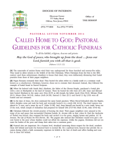 called home to god: pastoral guidelines for catholic funerals