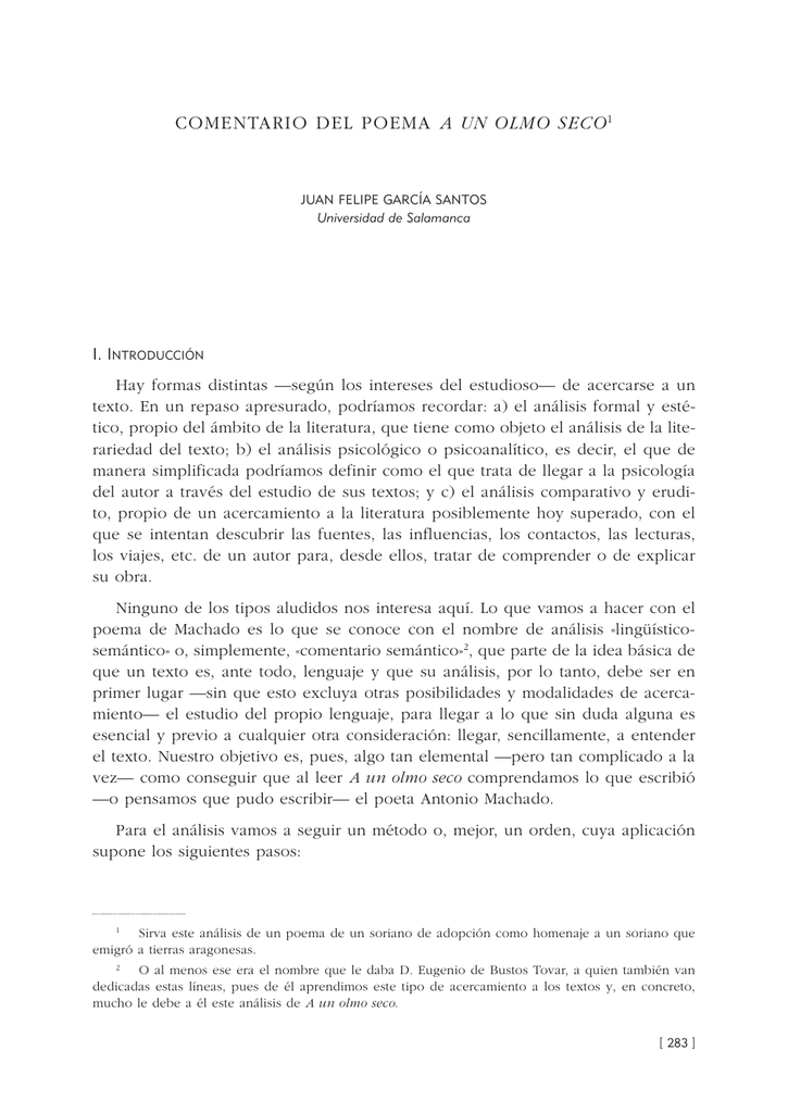 24. Comentario del poema A un olmo seco, por Juan Felipe ...