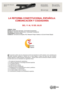 la reforma constitucional española: comunicación y ciudadanía