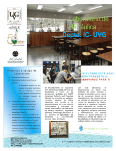 Laboratorio de Hidráulica - Universidad del Valle de Guatemala
