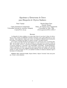 Algoritmos y Estructuras de Datos para B usqueda de Objetos