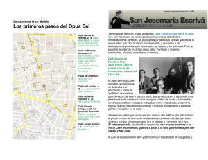 Los primeros pasos del Opus Dei - Josemaria Escriva. Founder of