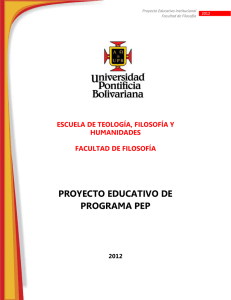 PROYECTO EDUCATIVO DE PROGRAMA PEP