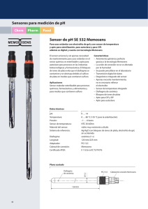 Sensores para medición de pH Sensor de pH SE 532 Memosens