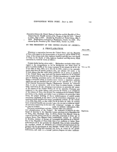 Page 1 CONVENTION WITH PERU. JULY 4, 1857. Convention