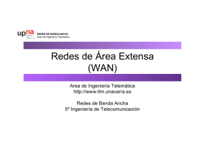 Redes de Área Extensa (WAN) - Área de Ingeniería Telemática