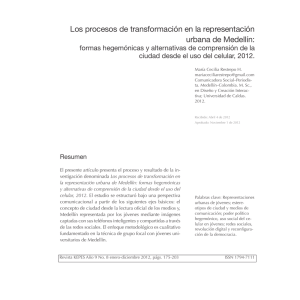 Los procesos de transformación en la representación urbana de