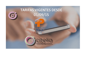 Oferta tarifas para móviles (sept 2015)
