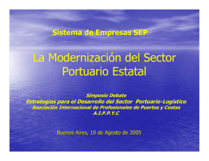 La Modernización del Sector Portuario Estatal