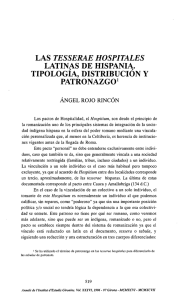 las tesserae hospitales latinas de hispània. tipología