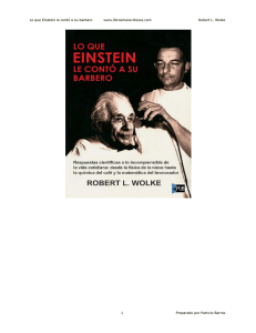 Lo que Einstein le conto a su barbero - Robert L Wolke