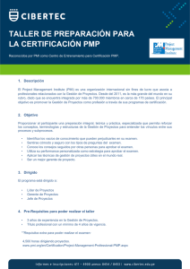 taller de preparación para la certificación pmp