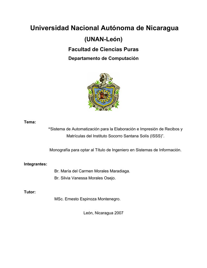 Universidad Nacional Autónoma De Nicaragua, UNAN, León.