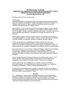 REPUBLICA DEL ECUADOR MINISTERIO DE COMERCIO