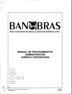 Manual de Procedimientos Administración Jurídica Contenciosa