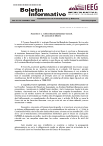 El Consejo General del el Instituto Electoral del Estado de