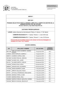 Llamamientos lecturas - Secretaría de Estado de Administraciones