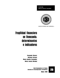 Fragilidad financiera en Venezuela: determinantes e indicadores