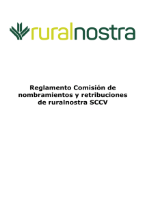 Reglamento comisión de nombramientos y retribuciones