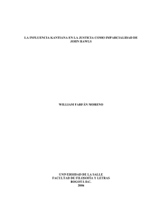 la influencia kantiana en la justicia como imparcialidad de john