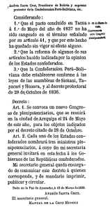 Considerando : i.° Que el pacto concluido en Tacna á i.° de Mayo