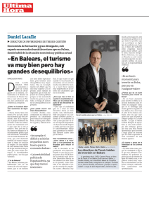 «En Balears, el turismo va muy bien pero hay grandes desequilibrios»