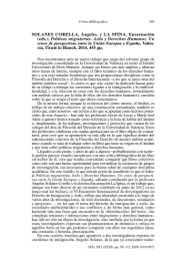 SOLANES CORELLA, Ángeles, y LA SPINA, Encarnación (eds