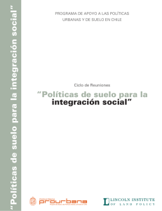 Políticas de suelo para la integración social