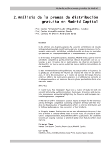 Analisis de la prensa de distribucion gratuita en Madrid capital