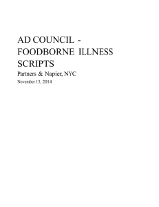 ad council - foodborne illness scripts