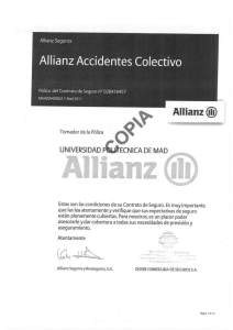 Allianz Accidentes Colectivo - Universidad Politécnica de Madrid