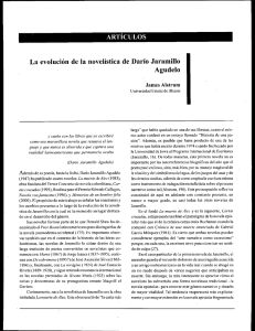 La evolucion de la novelistica de Dario Jaramillo Agudelo