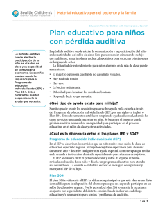 PE2216S Education Plans for Children with Hearing Loss