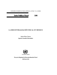 La descentralización fiscal en México