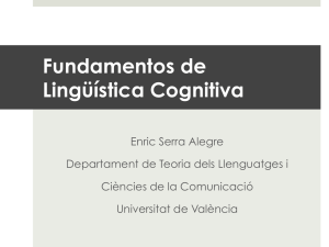 Fundamentos de Lingüística Cognitiva - Roderic