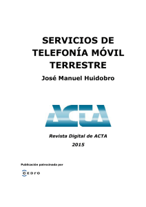SERVICIOS DE TELEFONÍA MÓVIL TERRESTRE