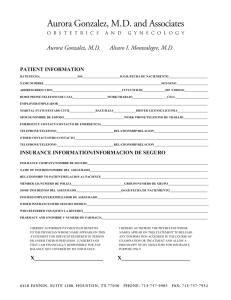 Patient Information Form PDF - Aurora Gonzalez, MD and Associates