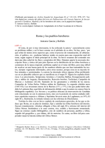 pdf Roma y los pueblos bereberes / Antonio García y Bellido Leer obra