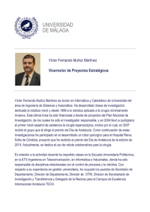 Víctor Fernando Muñoz Martínez Vicerrector de Proyectos Estratégicos