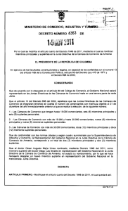 Decreto 4363 - Presidencia de la República de Colombia