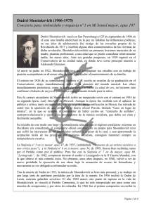 Dmitri Shostakovich (1906-1975) Concierto para violonchelo y