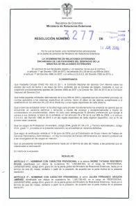 Page 1 . tan Orden República de Colombia Ministerio de