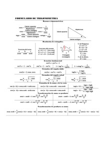 formulario de trigonometría