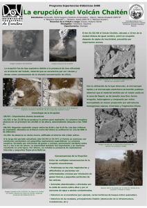 La erupción del Volcán Chaitén - Facultad de Ciencias Exactas y