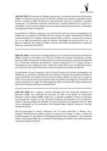 ALBA DEL POZO és llicenciada en Filologia - Cos i Textualitat