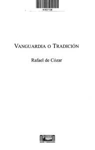 VANGUARDIA O TRADICIÓN Rafael de Cózar